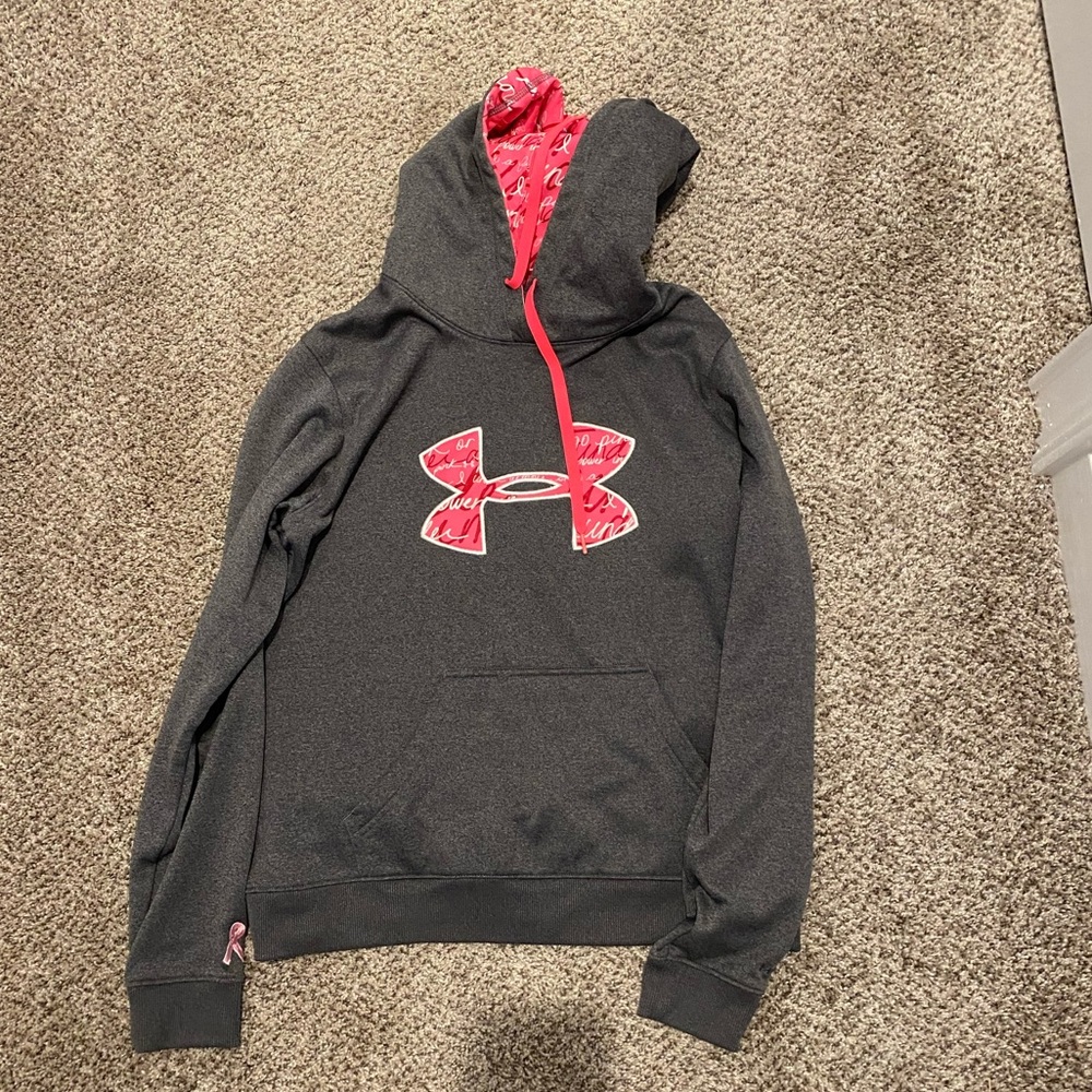 Rare Under Armor Breast Cancer Awareness Hoodie Gem